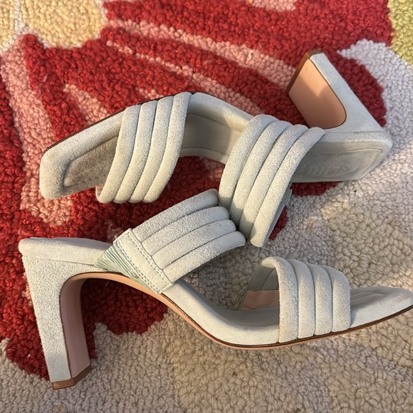 Schutz light blue strappy heeled sandal - Picture 2 of 2